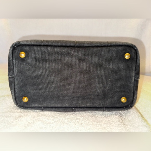🚨SOLD🚨Prada Canapa Black Mini Canvas Handbag… - Picture 4 of 16